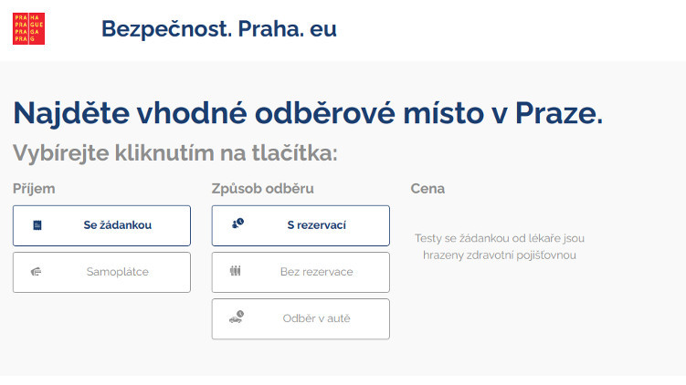 Nejbližší termíny testování na COVID-19 na jednom místě. Praha spouští nový web