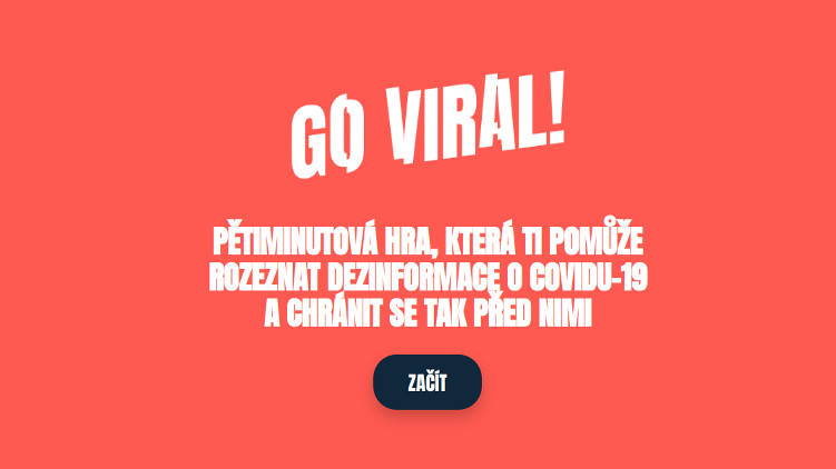 Cambridgeská univerzita vytvořila online edukační hru proti dezinformacím o covidu-19 GoViral! Nyní je dostupná i v češtině