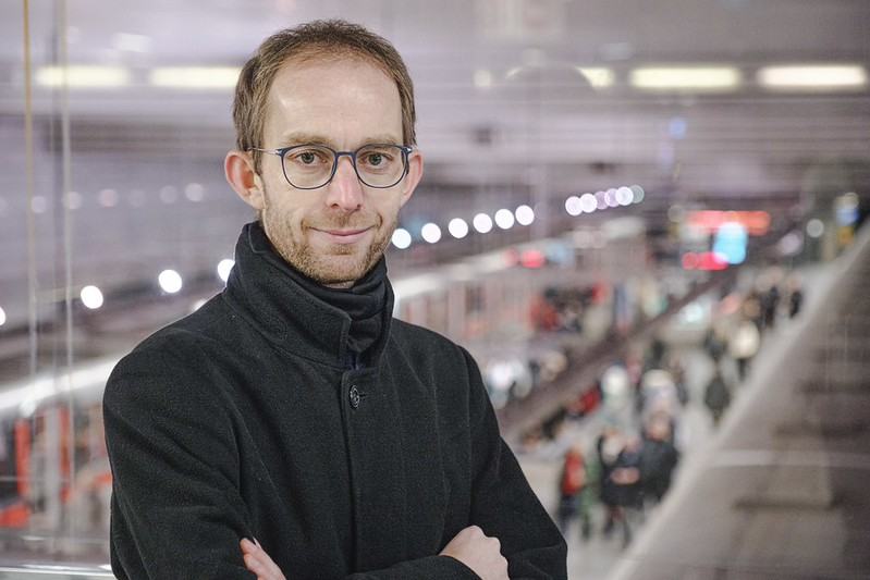 Jaromír Beránek a vestibul metra Muzeum